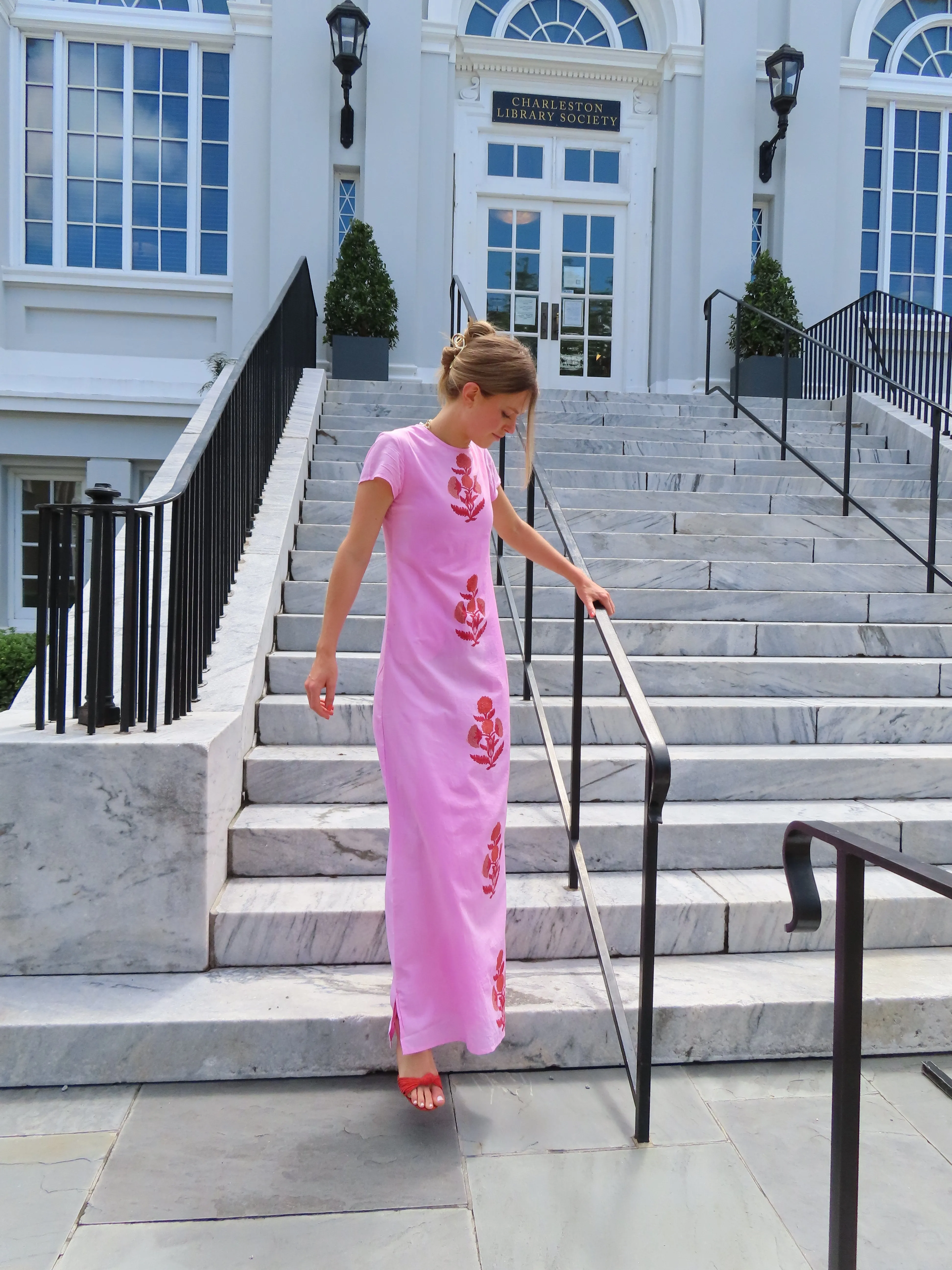 Anne Maxi Dress Pink Milos
