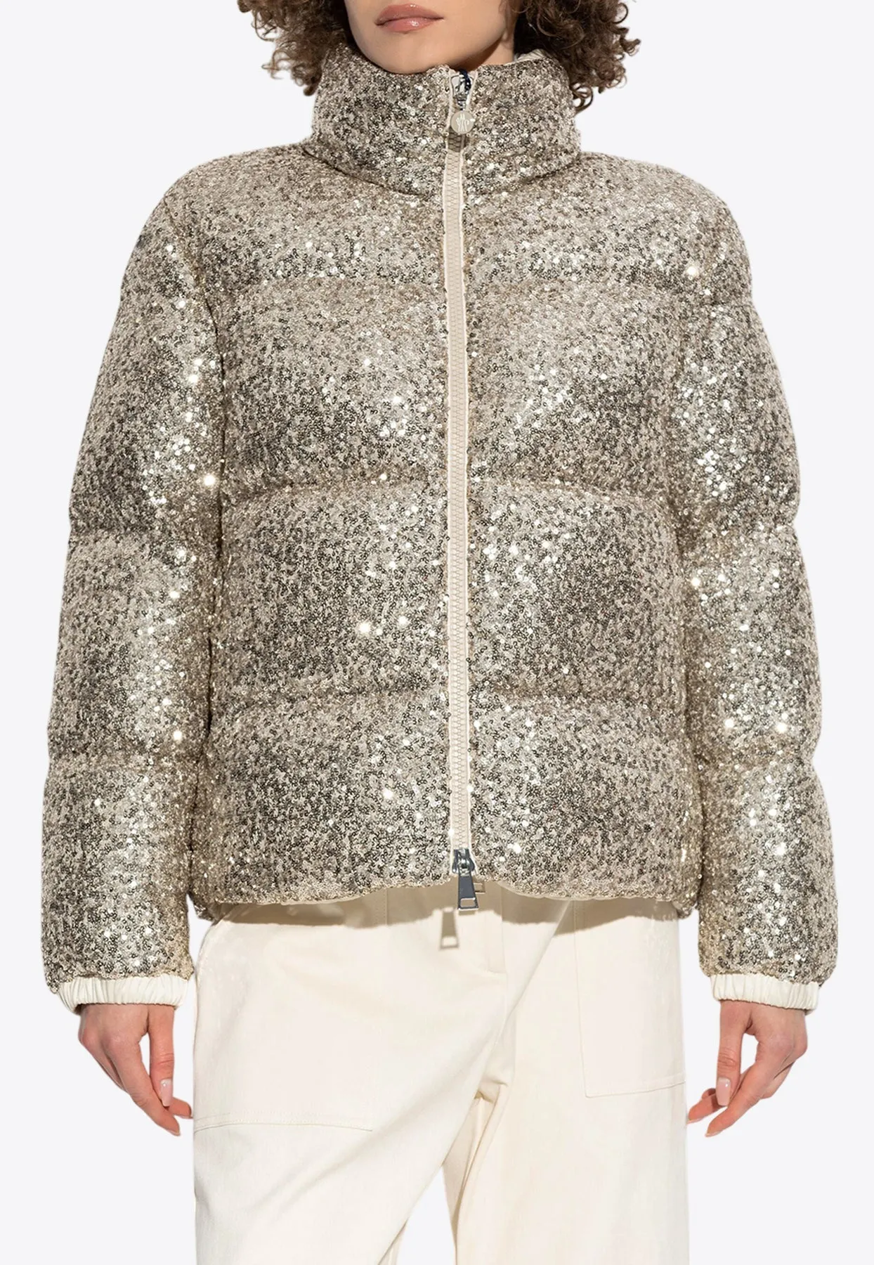 Anternes Sequined Puffer Jacket