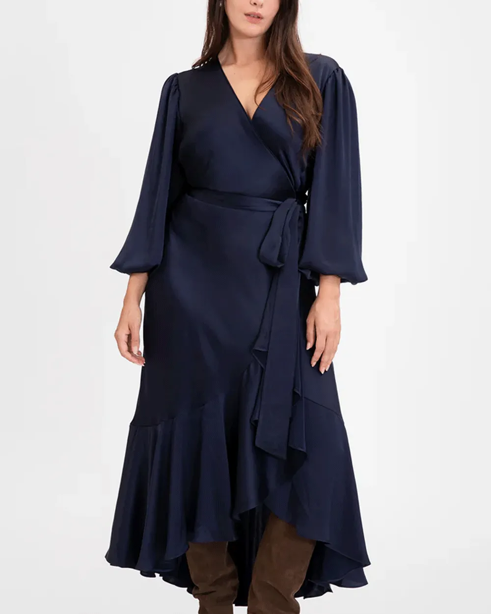 Anthracite Long Sleeve Blaire Dress