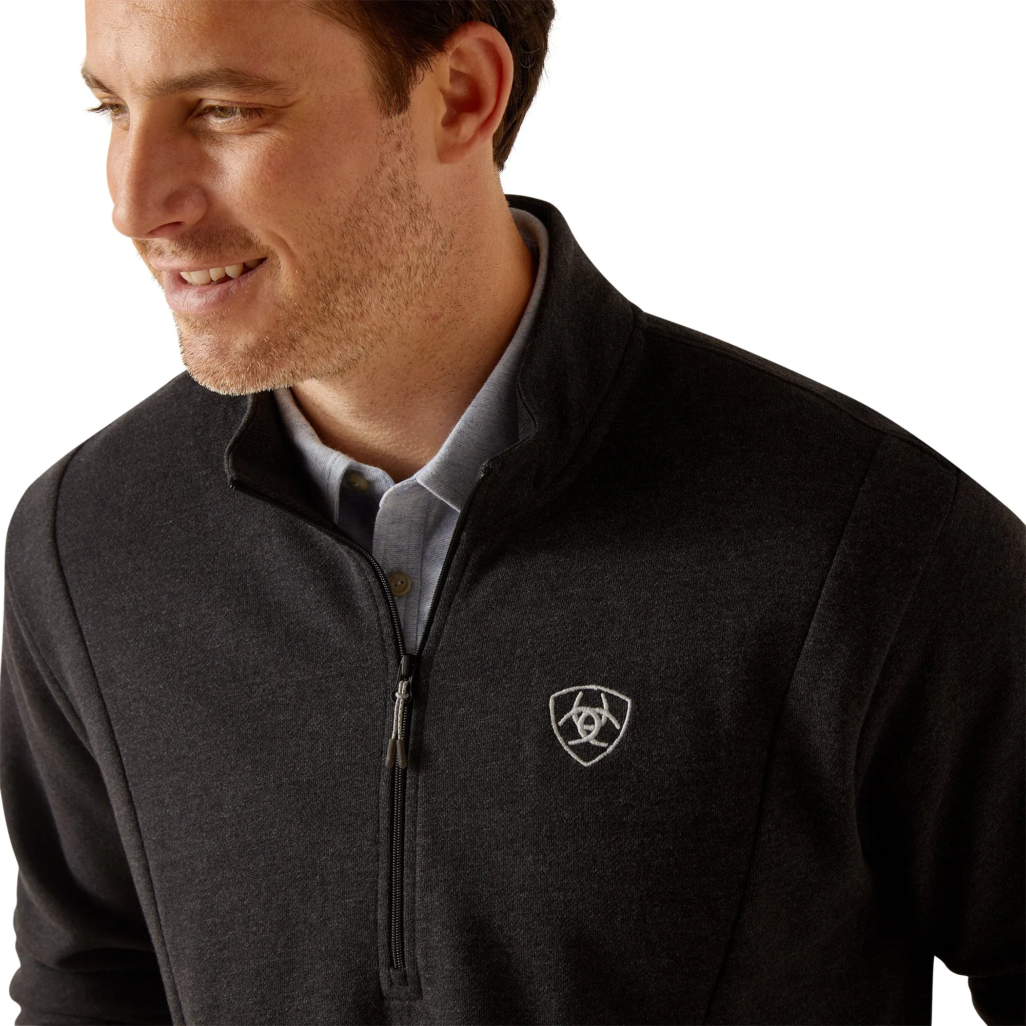 Ariat Mens Friday Cotton 1/2 Zip Sweatshirt