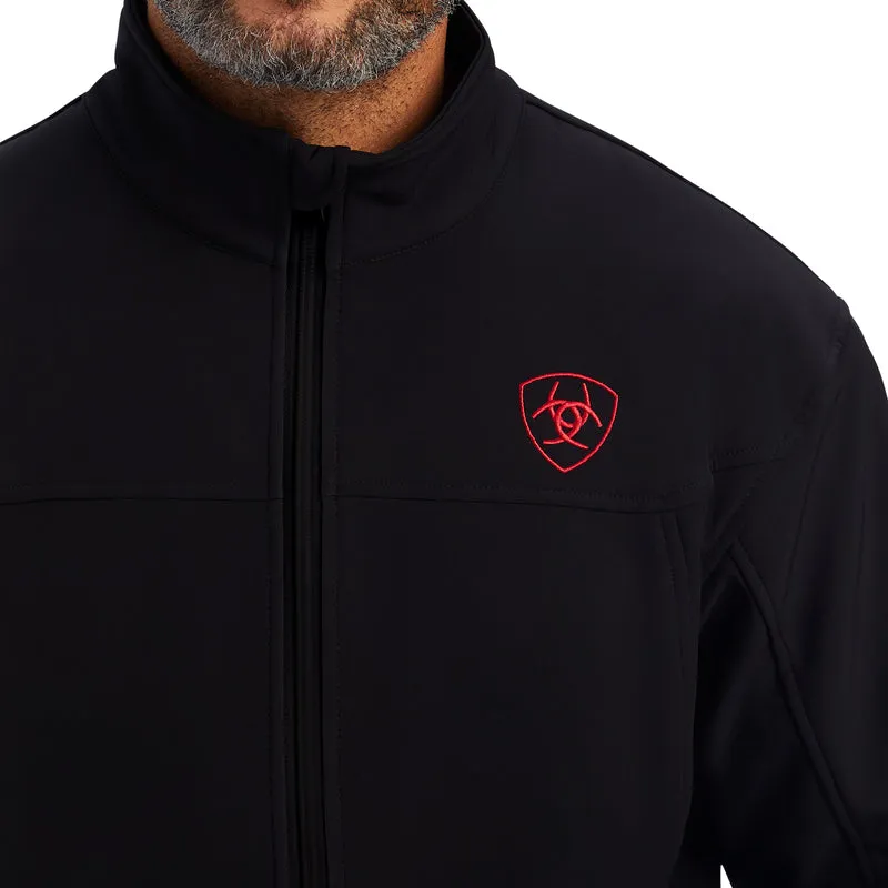 Ariat Men's New Team Softshell Brand Jacket Mexico, Black