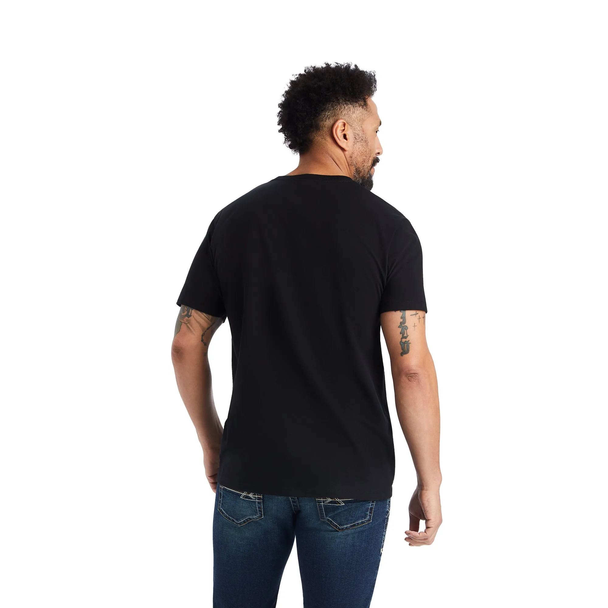 Ariat Men's Streak Skull T-Shirt, Black