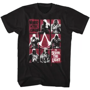Assassins Creed Work In The Dark Men's T-Shirt