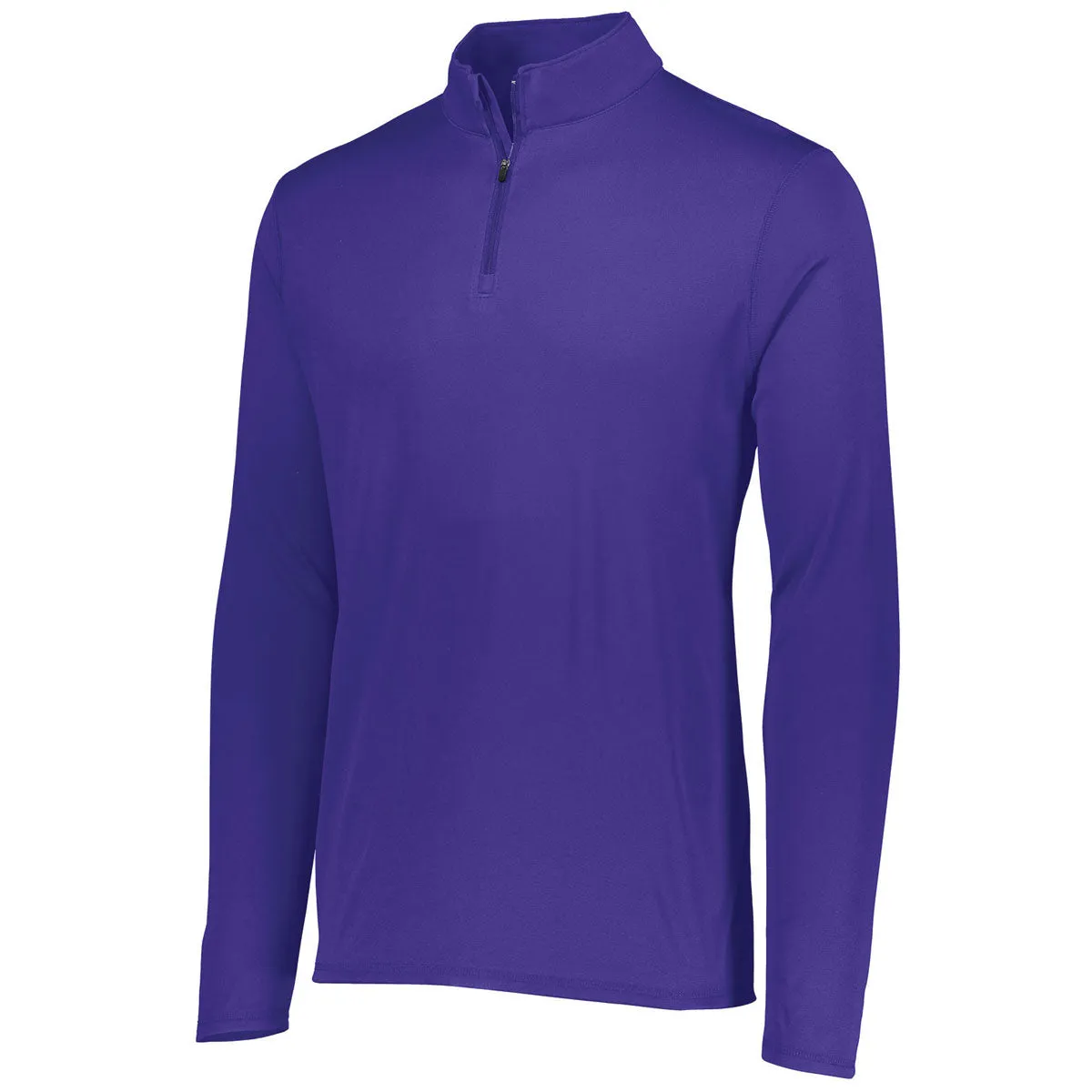 Augusta Sportswear Men's Purple Attain Quarter-Zip Pullover
