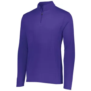 Augusta Sportswear Men's Purple Attain Quarter-Zip Pullover