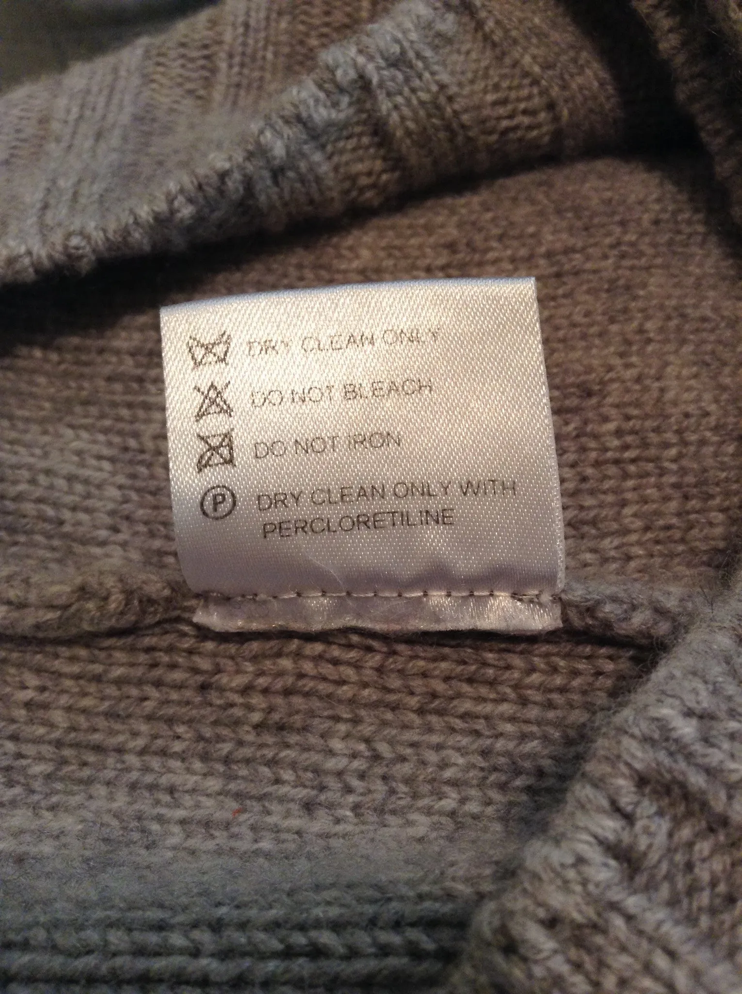 Authentic Hermes - Gray Zip Neck Sweater - XL