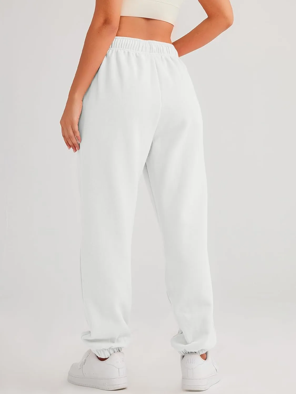 AUTOMET Women's Casual Baggy Fleece Sweatpants