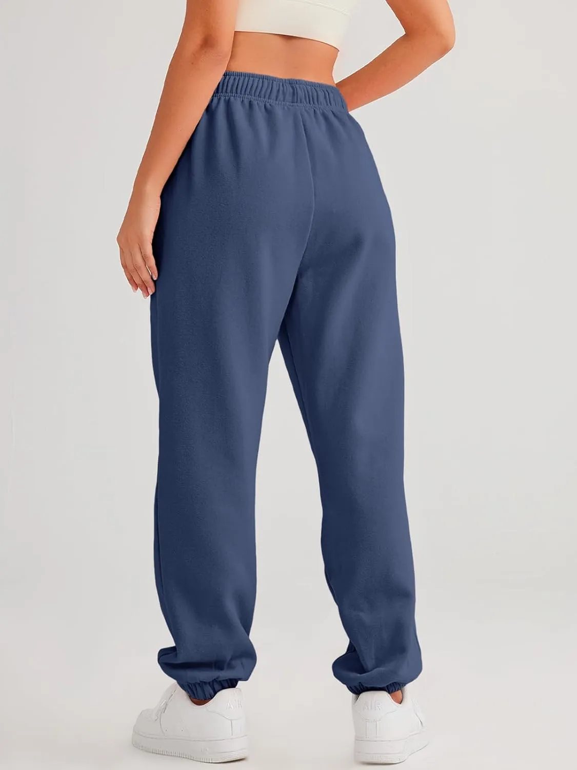 AUTOMET Women's Casual Baggy Fleece Sweatpants