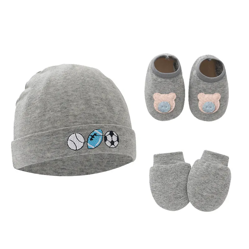 Baby Beanie with Socks Set