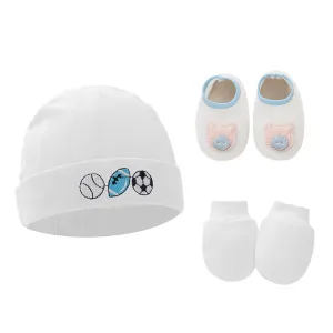 Baby Beanie with Socks Set