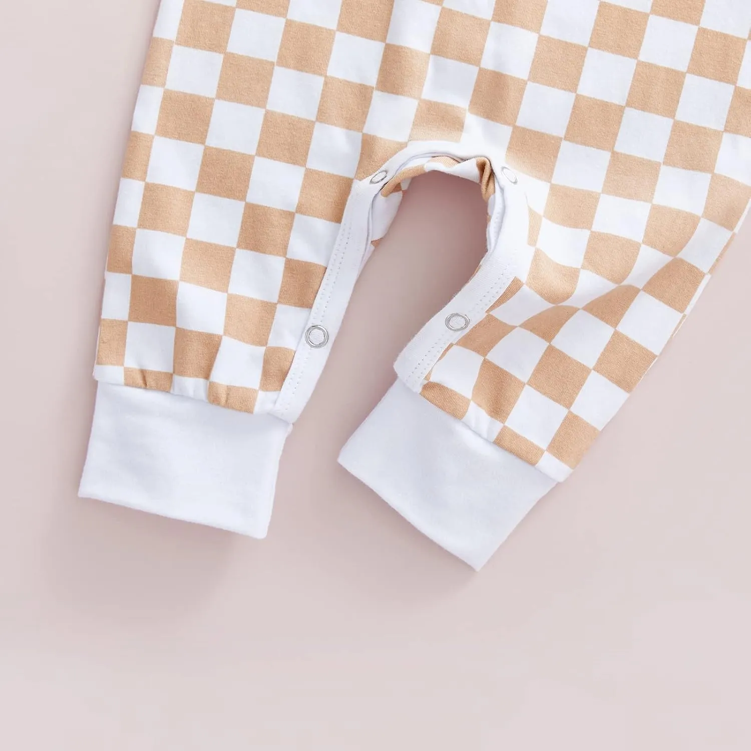 Baby Boy Neutral Checkerboard Oversized T Shirt Romper Shorts Jumpsuit Summer Outfit Trendy Clothes Cute Clothing