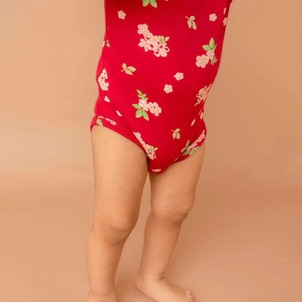 Baby Girl Iris Cherry Blossom Short Sleeve Onesies Pack of 2 Collection