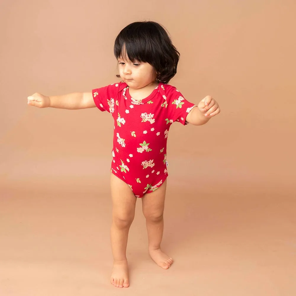 Baby Girl Iris Cherry Blossom Short Sleeve Onesies Pack of 2 Collection