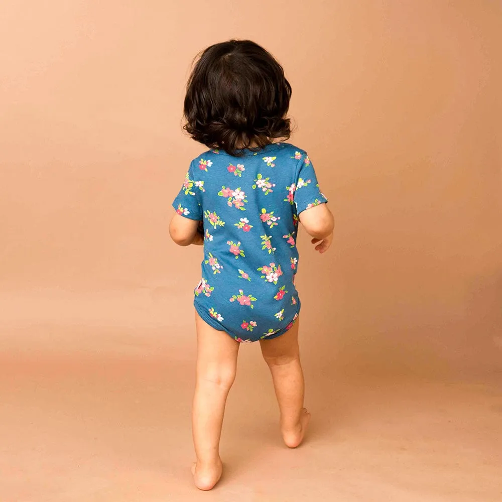 Baby Girl Iris Cherry Blossom Short Sleeve Onesies Pack of 2 Collection