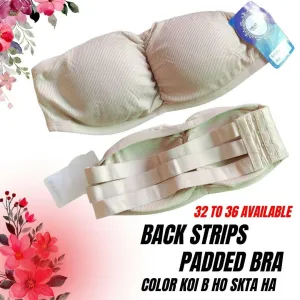 Back Strips Tube Bra