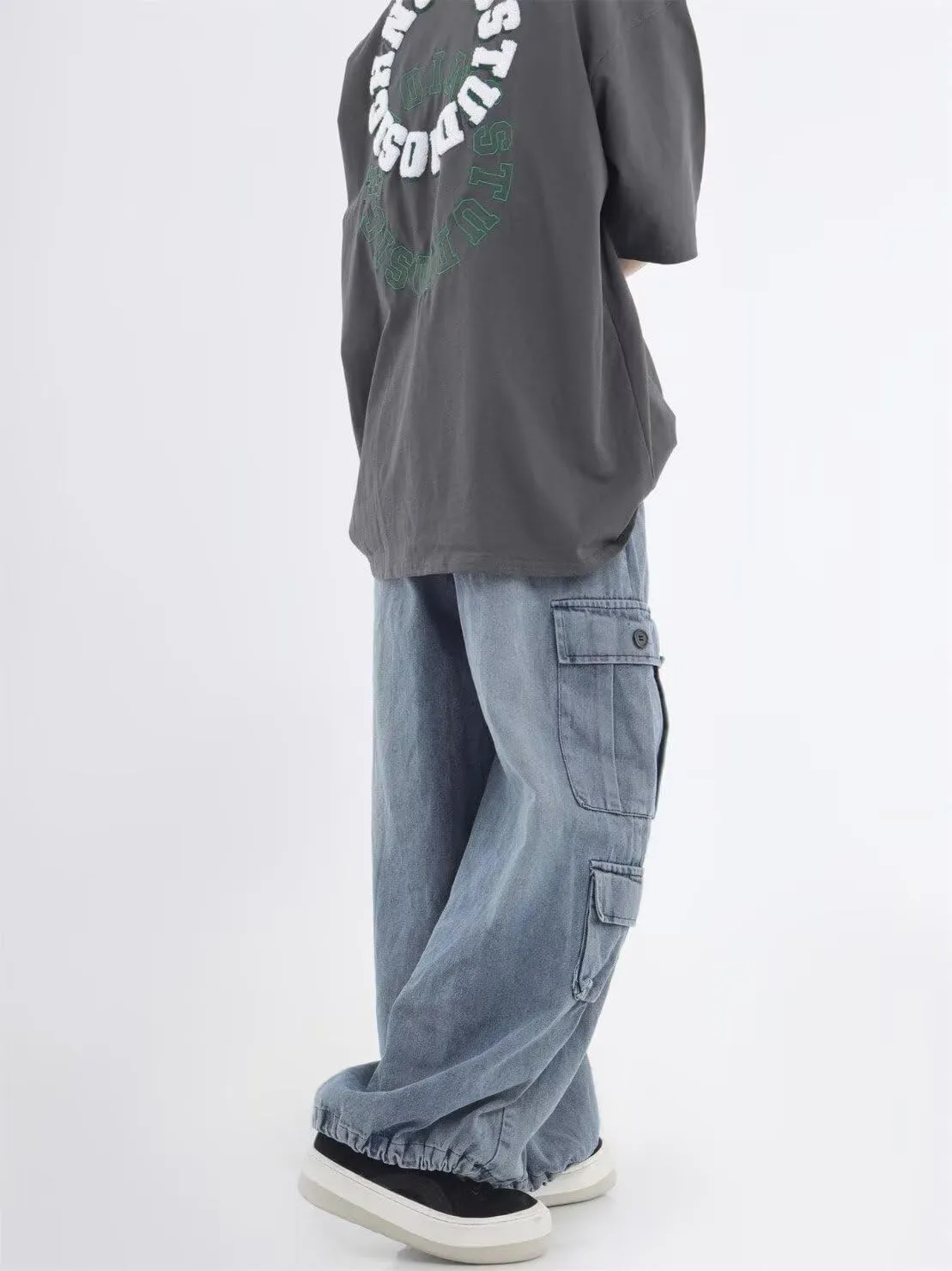 Baggy Jeans for Man Women Y2K Jeans Cargo Pants Relaxed Fit Jeans Baggy Jeans Denim Hip Hop Streetwear