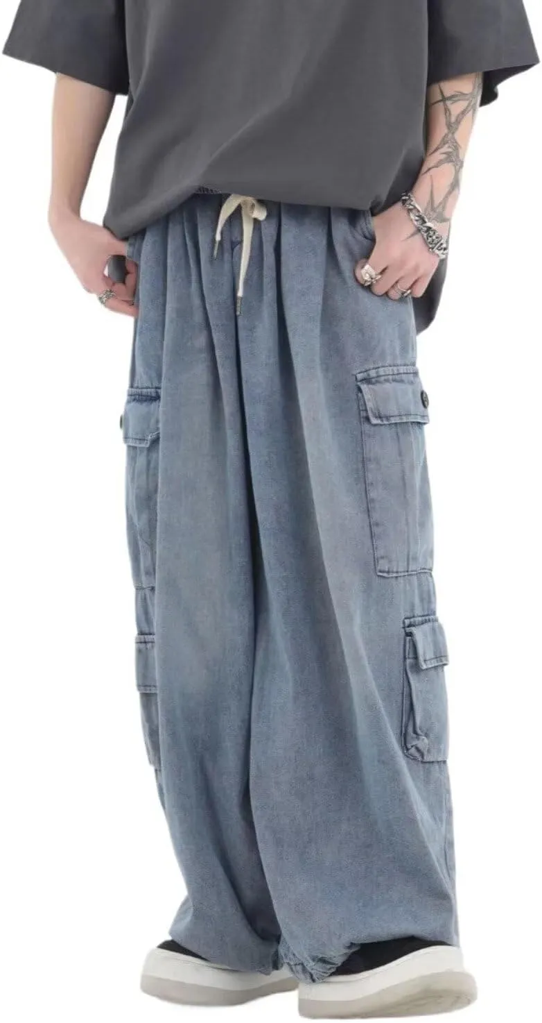 Baggy Jeans for Man Women Y2K Jeans Cargo Pants Relaxed Fit Jeans Baggy Jeans Denim Hip Hop Streetwear