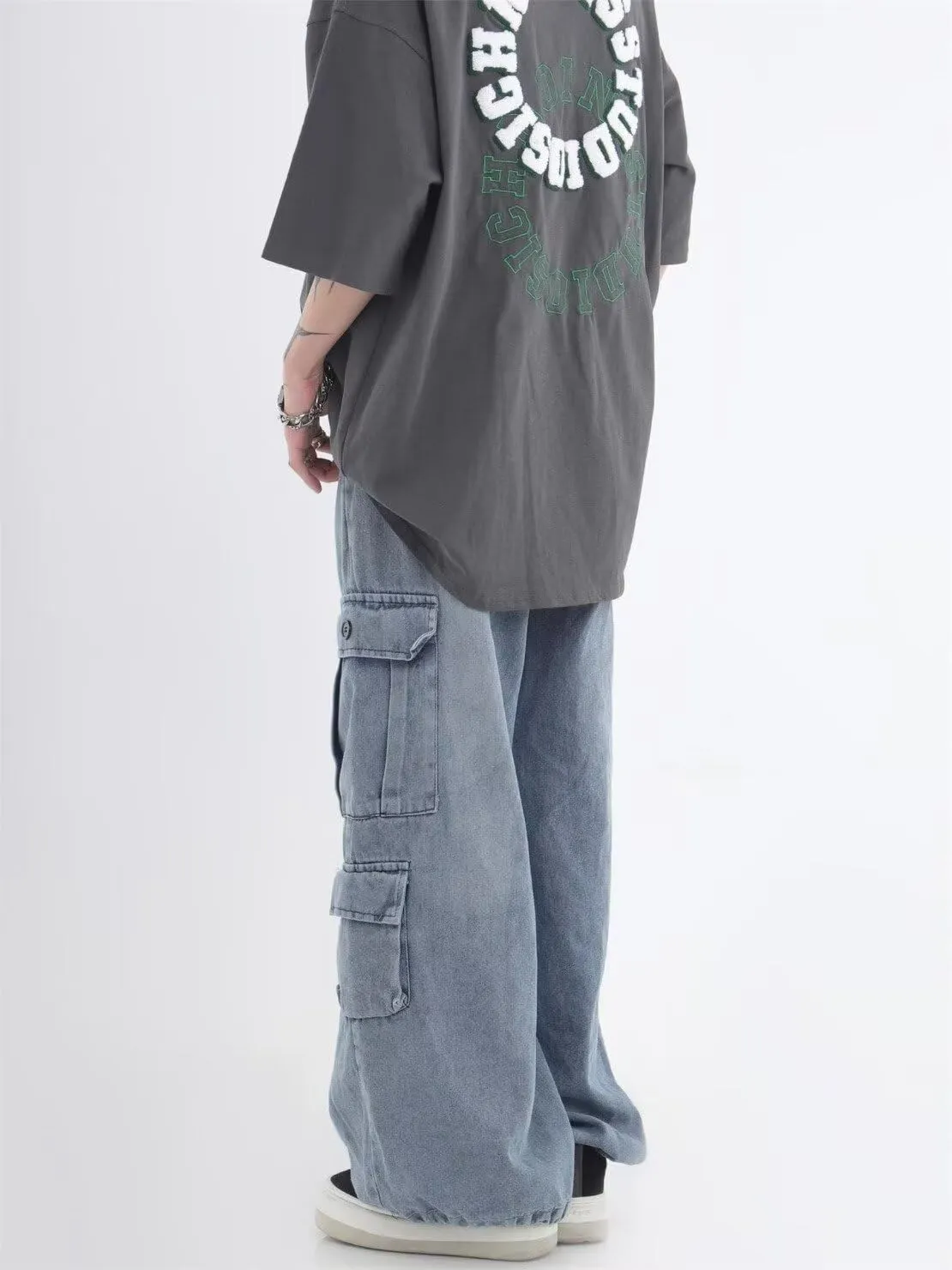 Baggy Jeans for Man Women Y2K Jeans Cargo Pants Relaxed Fit Jeans Baggy Jeans Denim Hip Hop Streetwear