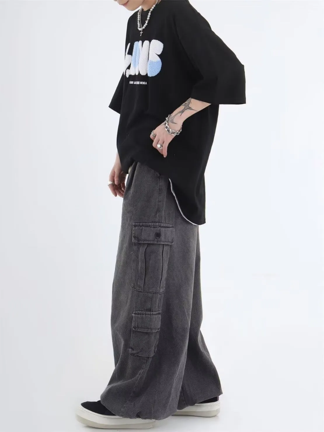 Baggy Jeans for Man Women Y2K Jeans Cargo Pants Relaxed Fit Jeans Baggy Jeans Denim Hip Hop Streetwear
