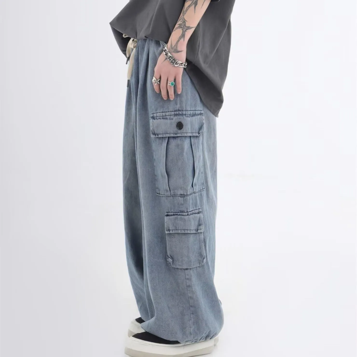 Baggy Jeans for Man Women Y2K Jeans Cargo Pants Relaxed Fit Jeans Baggy Jeans Denim Hip Hop Streetwear