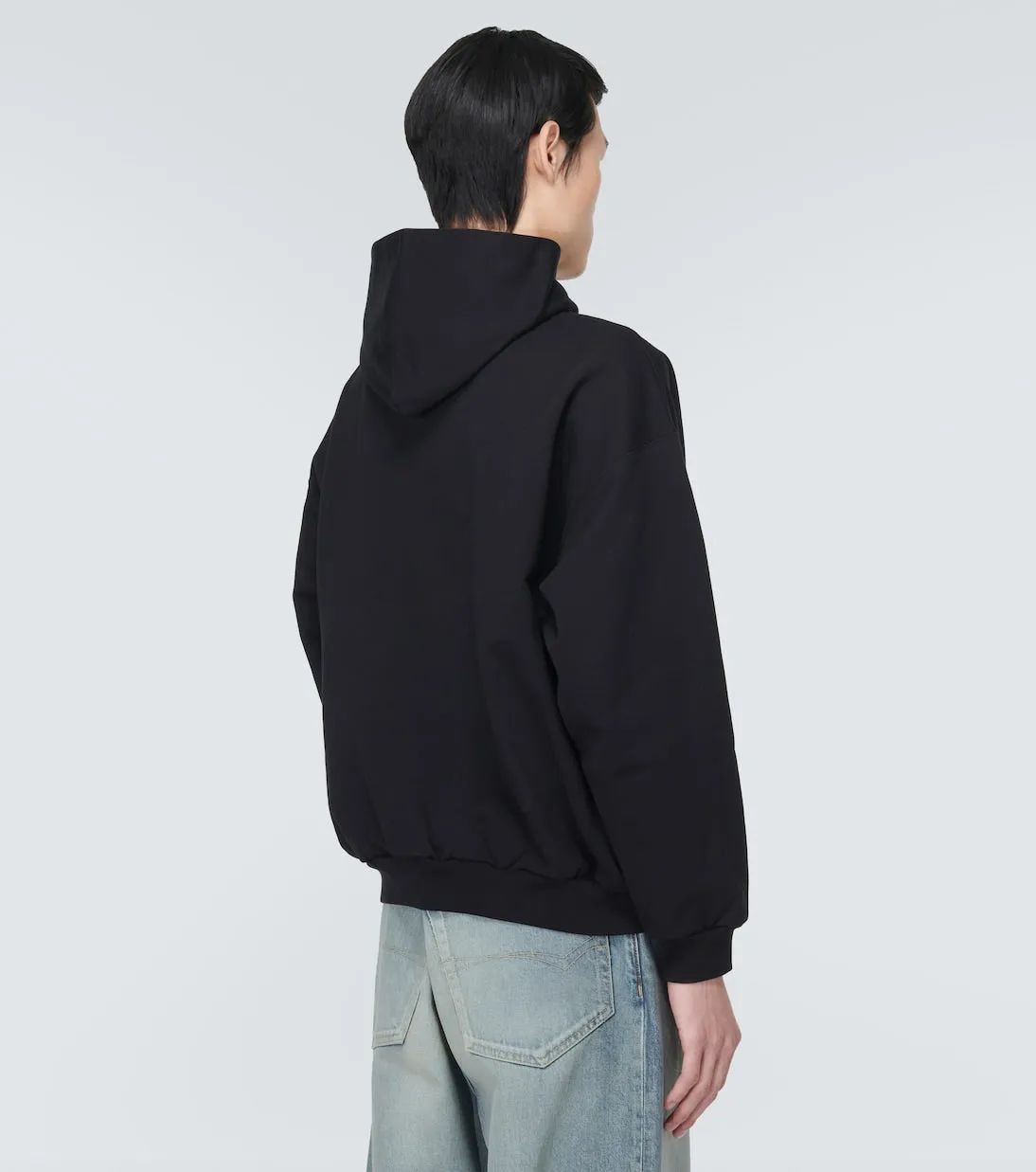Balenciaga Cotton Hoodie, Black