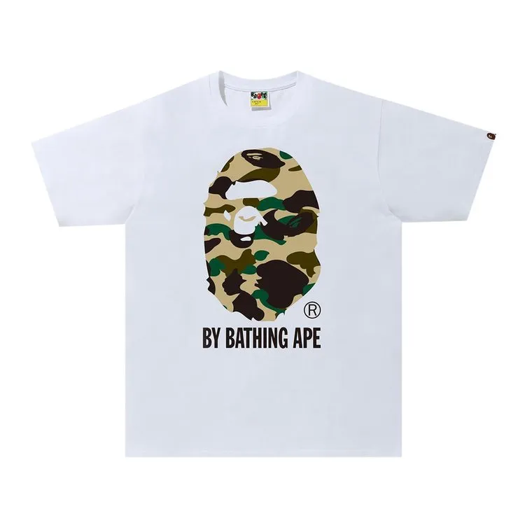BAPE 1st Camo By Bathing Ape Tee 'White/Yellow', White