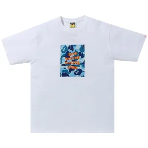 BAPE x Anti Social Social Club ABC Camo Box Tee 'White/Blue', White