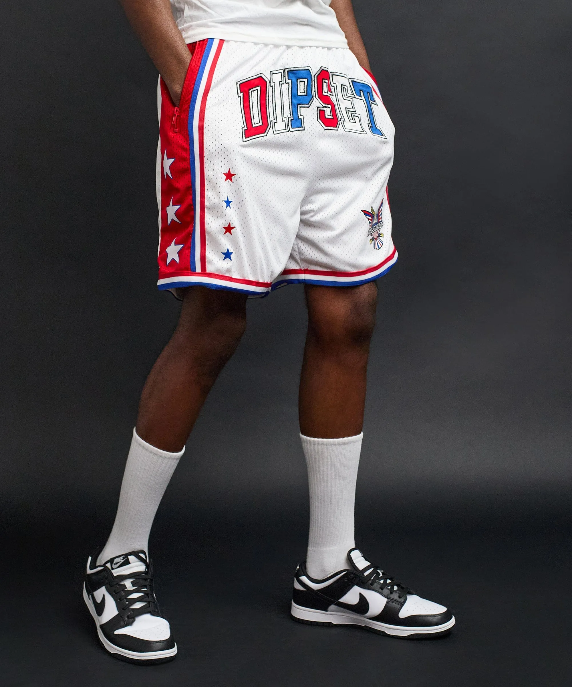 Basketball Shorts - White