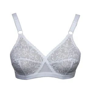 Be-Belle X-Over Bra - White