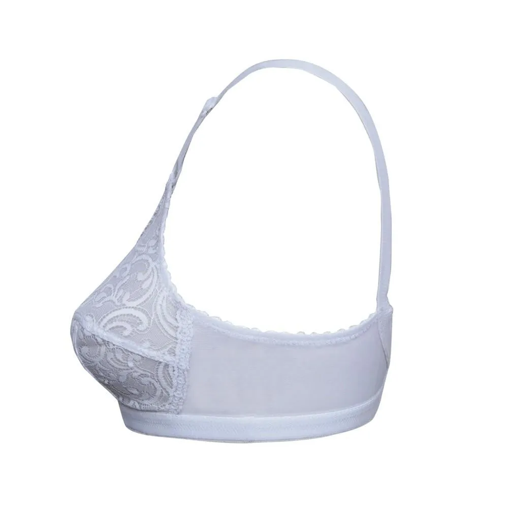 Be-Belle X-Over Bra - White