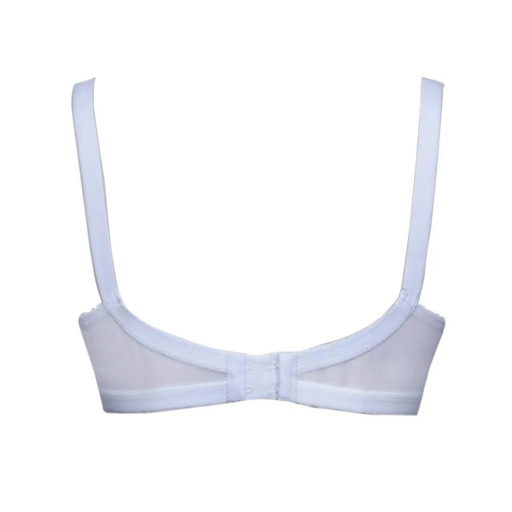 Be-Belle X-Over Bra - White