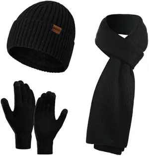 BEANIE HAT THEMAL GLOVES SET