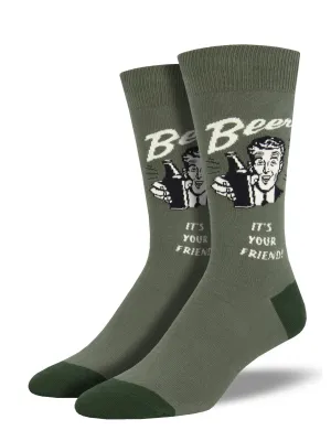 Beer It's Your Friend Socks (Men's)