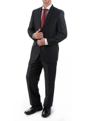 BH Mens Slim Fit Sateen Striped Lapel Formal Tuxedo Suit Set -  CLEARANCE - FINAL SALE