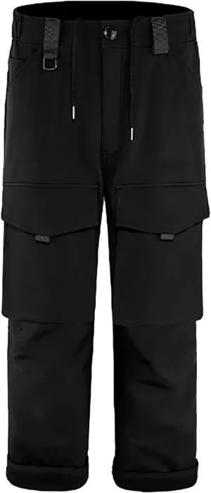 Black Cargo Pants Mens Fleece Lined Snow Pants Casual Pants Men Relaxed Fit Insulated Jeans for Men Mens Casual Lightweight Travel Pants Mens Ankle Fit Pants Pants Men