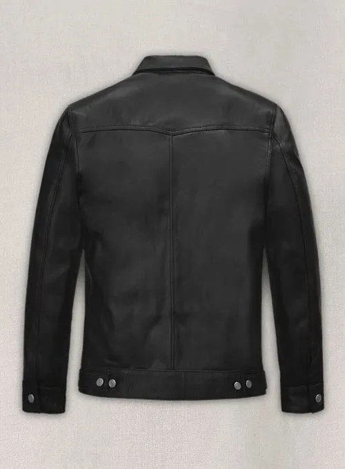 Black Leather Jacket Worn By Jeff Goldblum | Jeff Goldblum Leather Jacket