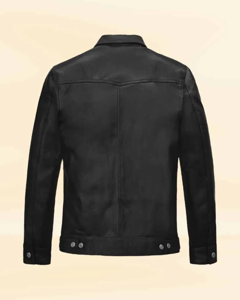 Black Leather Jacket Worn By Jeff Goldblum | Jeff Goldblum Leather Jacket