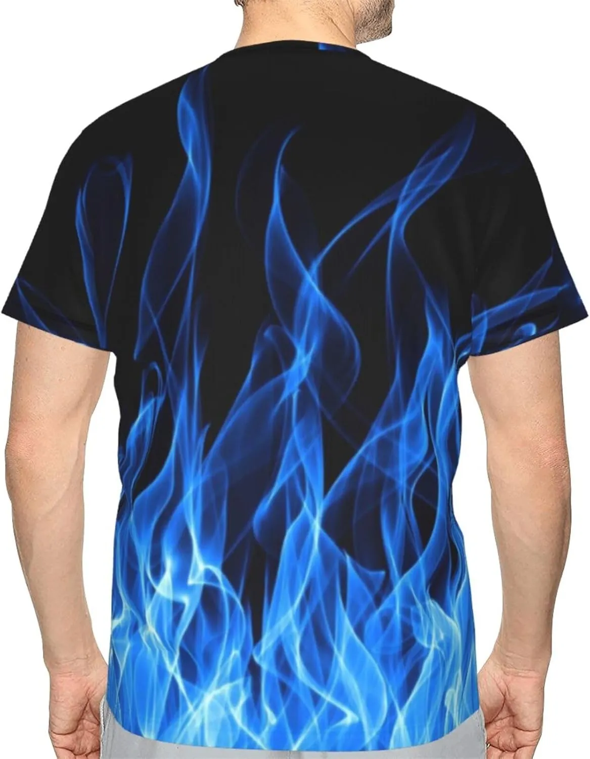 Black Rainbow Paint T-Shirts for Men Boys 3D Printed T-Shirts Short Sleeve Graphic Tees Shirt