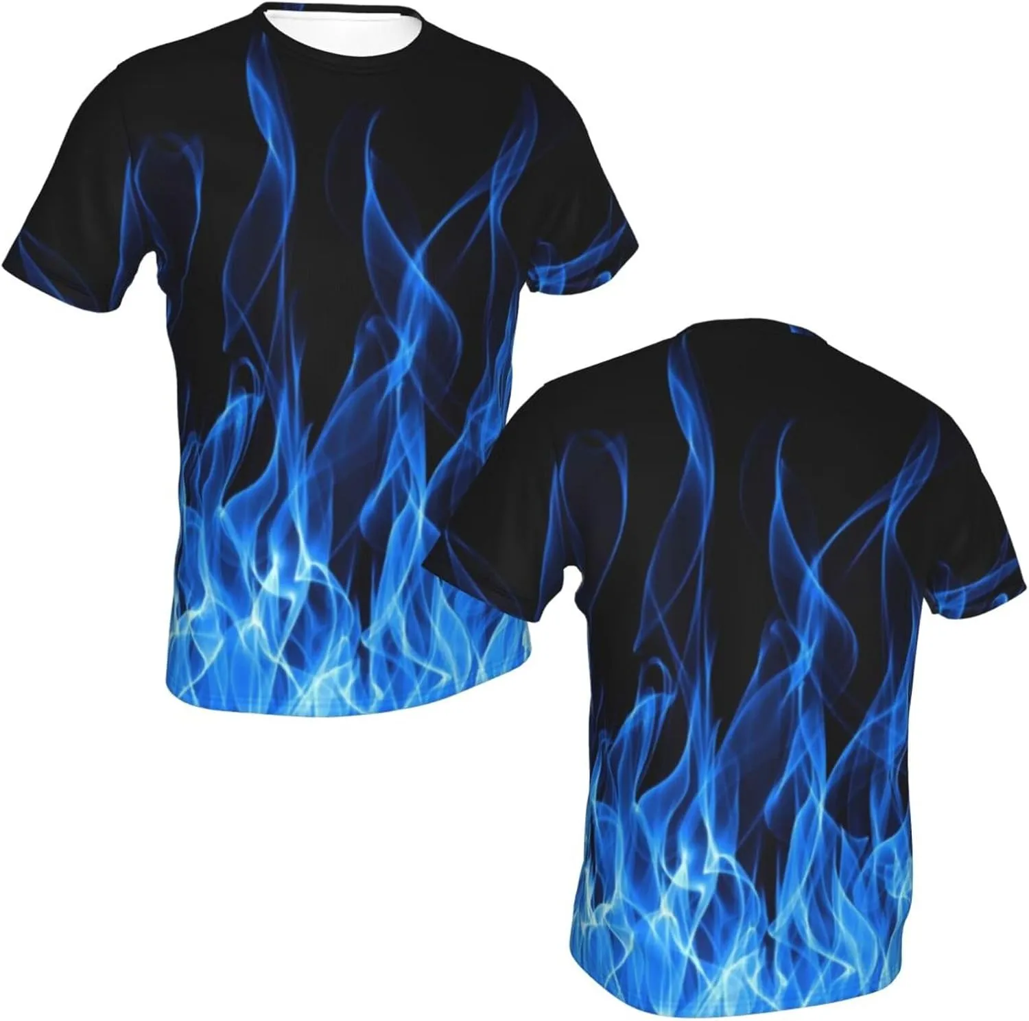 Black Rainbow Paint T-Shirts for Men Boys 3D Printed T-Shirts Short Sleeve Graphic Tees Shirt