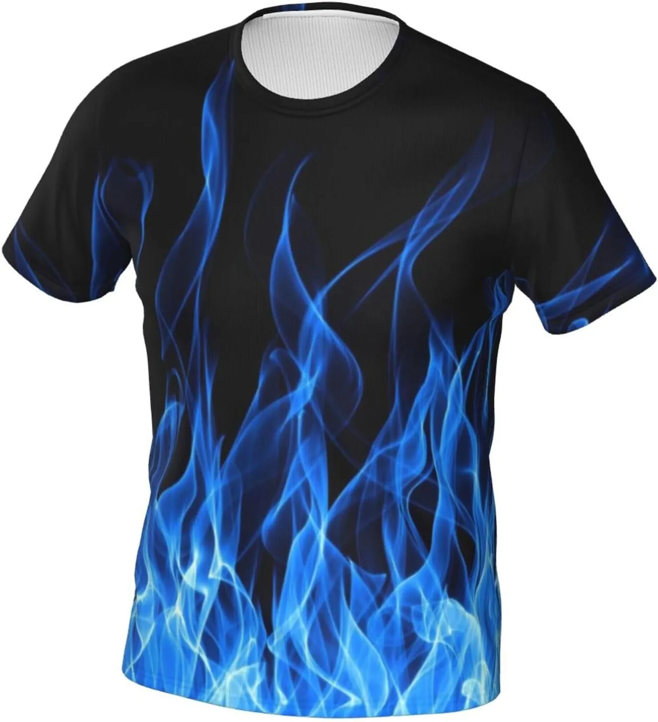 Black Rainbow Paint T-Shirts for Men Boys 3D Printed T-Shirts Short Sleeve Graphic Tees Shirt
