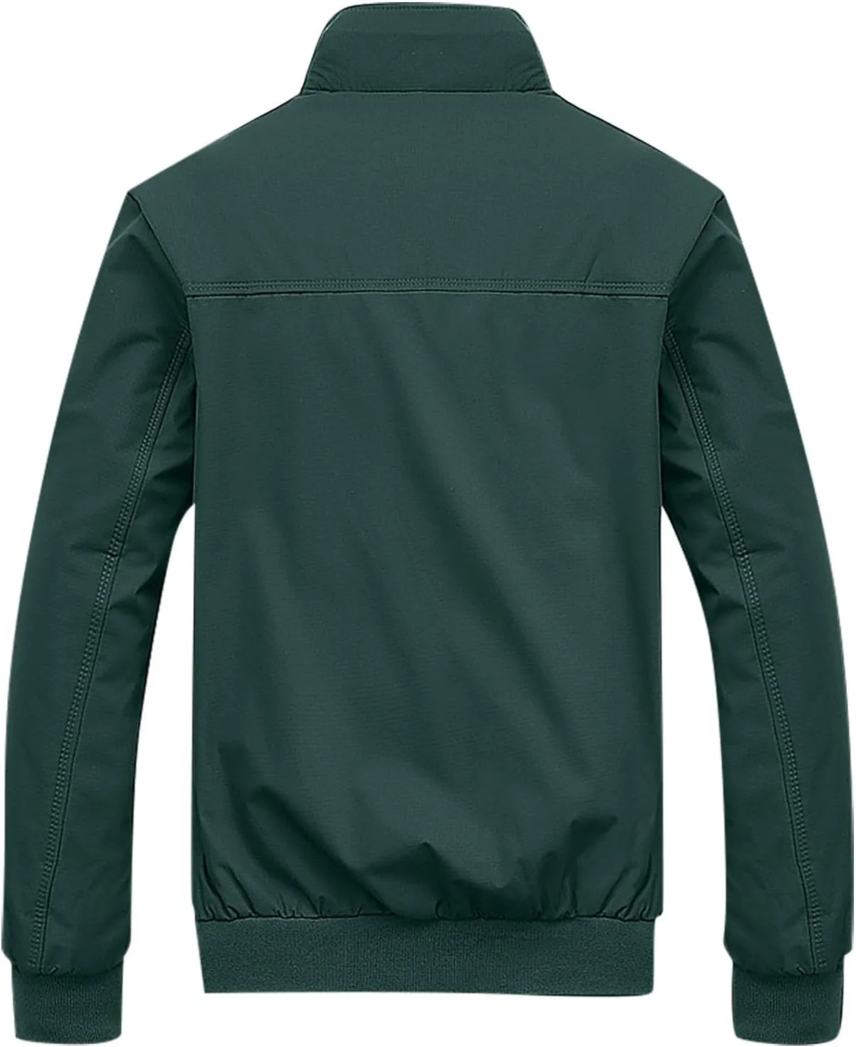 Bomber Jacket Fashion Stylish Full Zip Up Lightweight Windbreaker Spring Fall Casual Jackets Work Dress, S-3XL