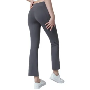 Bonnyshow  Flare Leggings Yoga Pants Women High Waist Wide Leg Pants Women Gym Sports Black Flared Pant Plus Size Dance Trousers New