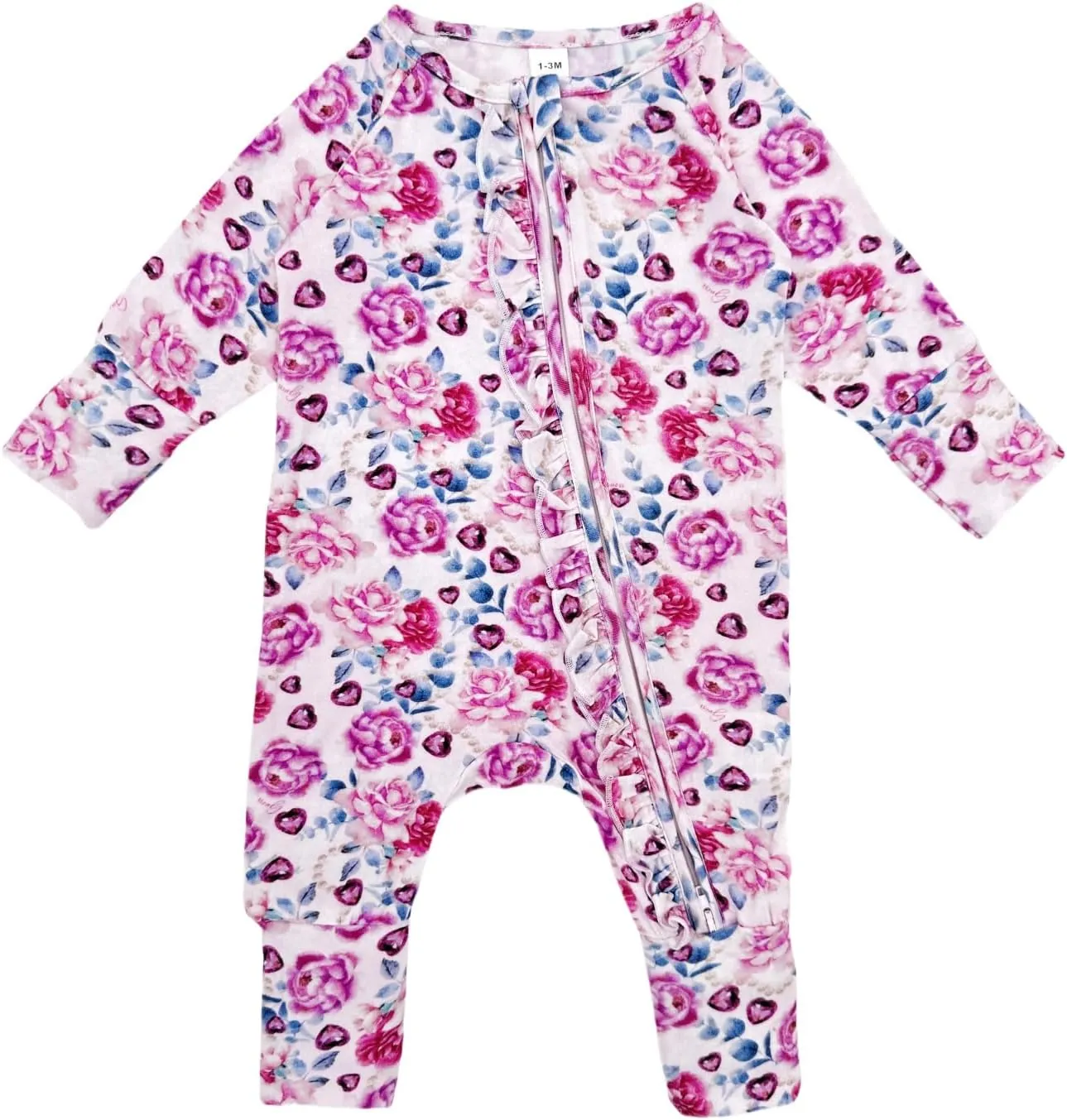 Bow Dream Baby Girl Clothing Footies Bamboo Rayon Baby Girl Clothes Baby Romper Jumpsuit Newborn-24 Months