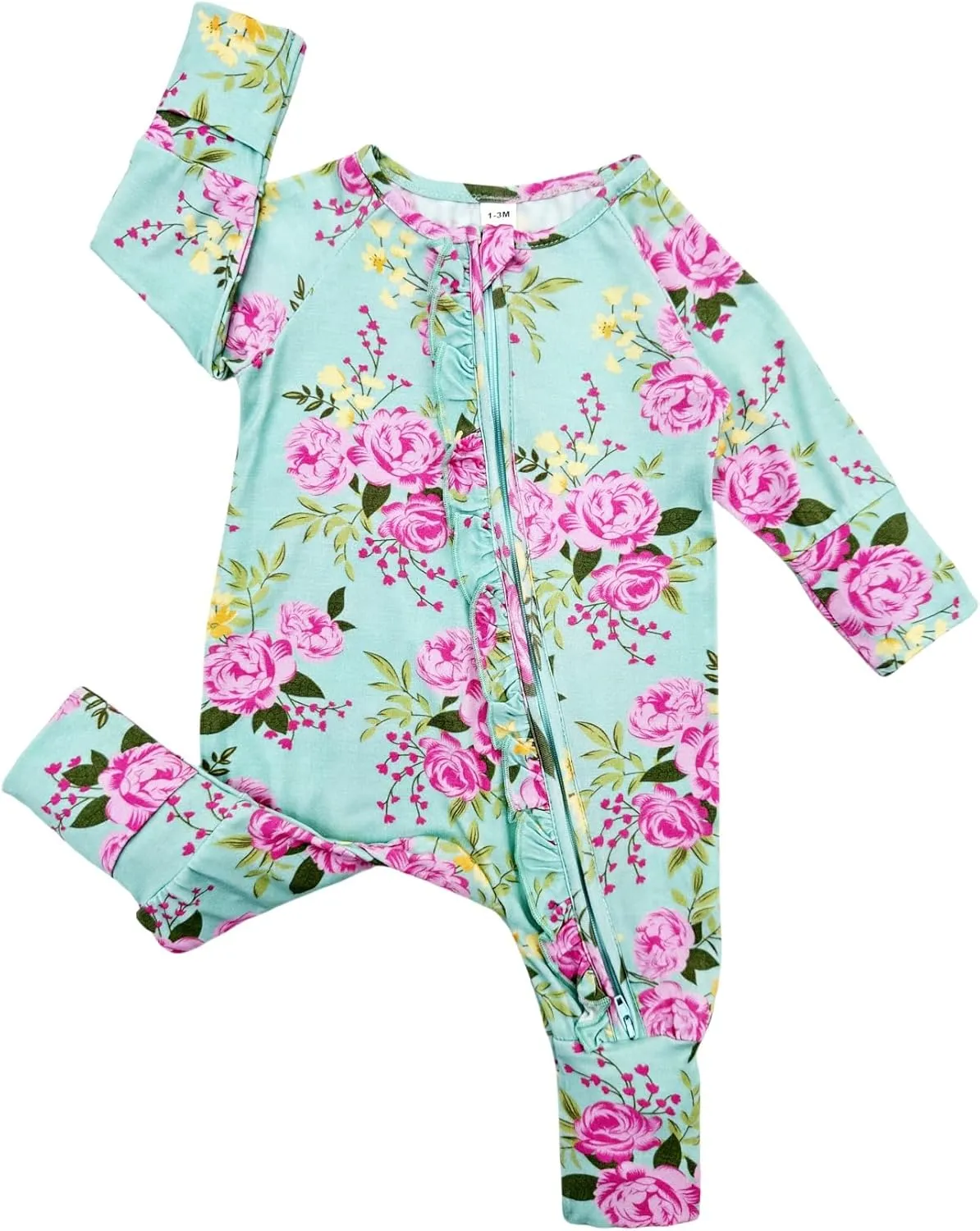 Bow Dream Baby Girl Clothing Footies Bamboo Rayon Baby Girl Clothes Baby Romper Jumpsuit Newborn-24 Months