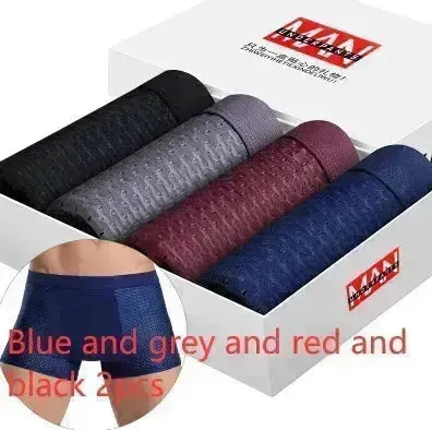 Boxed 4pcs Lot SKY HERO Mens Boxer Brief underwear Short pant men