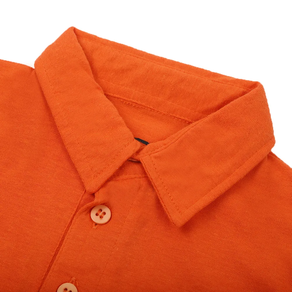 Boys Full Sleeves Polo T-Shirt - Orange