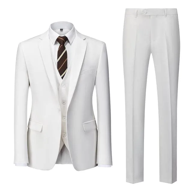 BRADLEY VIP SUITS Men's Fashion Formal Business & Special Events Wear 3 Piece (Jacket   Pants   Vest) Light Green Suit Set
