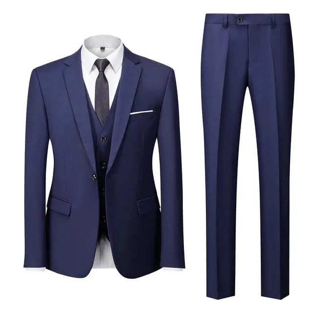 BRADLEY VIP SUITS Men's Fashion Formal Business & Special Events Wear 3 Piece Suit for Business Meetings Job Interviews Church Services Suits (Jacket   Pants   Vest) Deep Green Suit Set