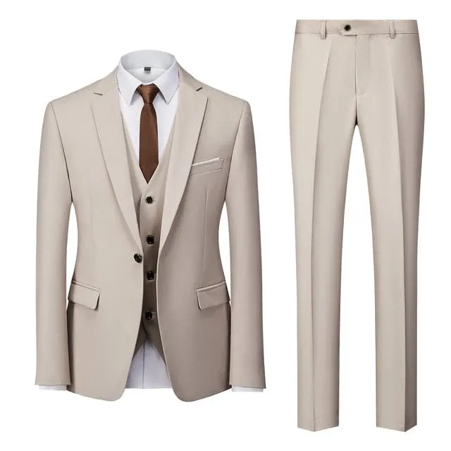 BRADLEY VIP SUITS Men's Fashion Formal Business & Special Events Wear 3 Piece Suit for Business Meetings Job Interviews Church Services Suits (Jacket   Pants   Vest) Deep Green Suit Set