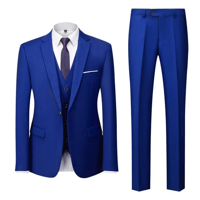 BRADLEY VIP SUITS Men's Fashion Formal Business & Special Events Wear 3 Piece Suit for Business Meetings Job Interviews Church Services Suits (Jacket   Pants   Vest) Deep Green Suit Set